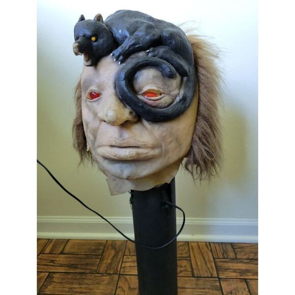 Rotating mad scientist vintage handmade Halloween prop rat - Picture 2 of 9